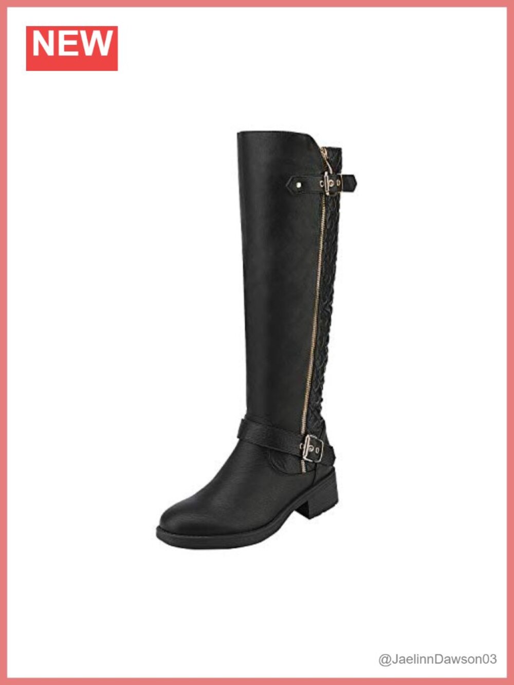 Wide Calf Knee High Riding Boots Faux Fur Lining